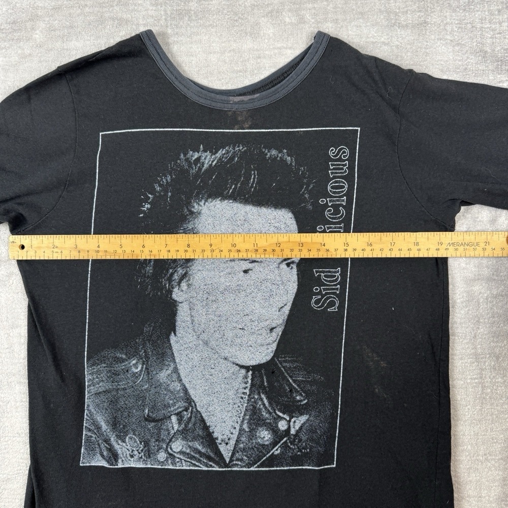 Sid Vicious Shirt Mens XL Black Vintage 80s Ringer Sex Pistols Punk Band‎ Grunge - Picture 10 of 11